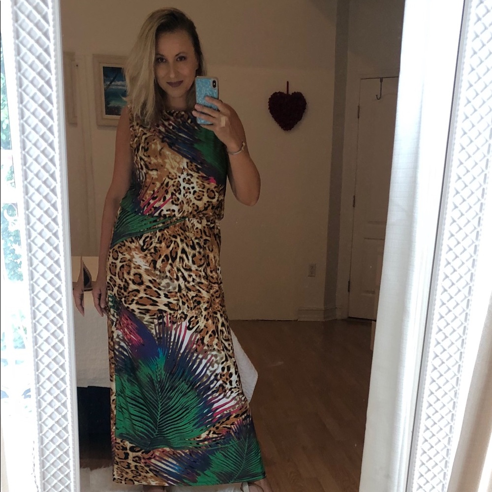 Long dress leopard